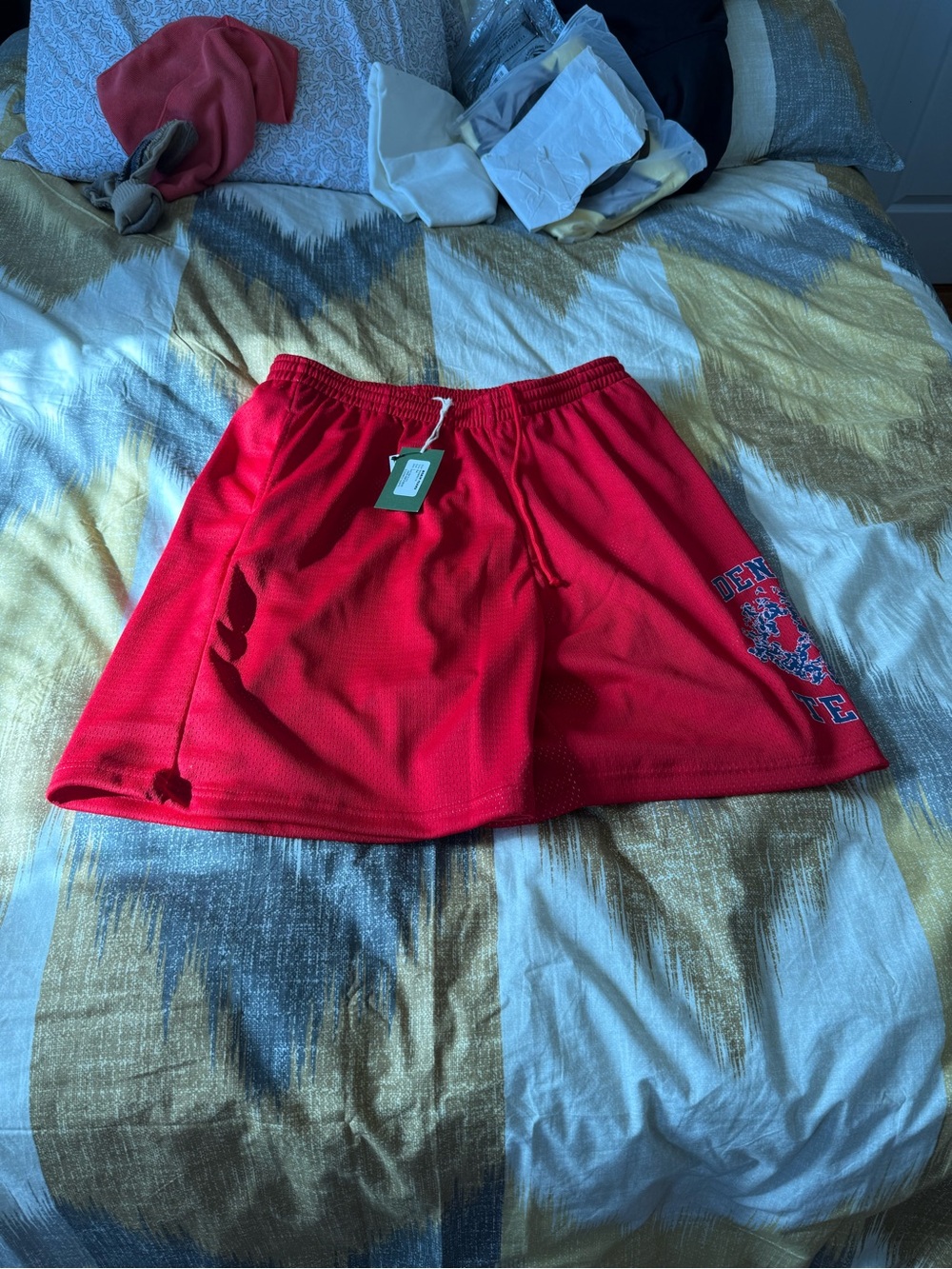 Denim Tears University Red Men’s Shorts Size L